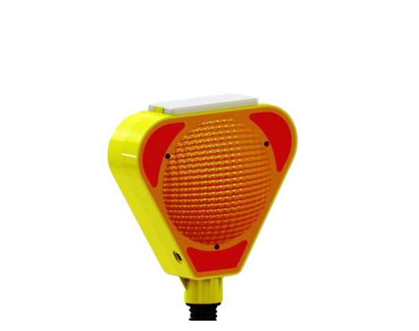 UT 2101 Solar Flaşörlü Ledli Uyarı Lambası SARI 